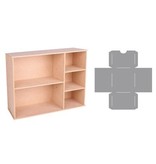 Holz, MDF, Pappe, Objekten zum Dekorieren Storage doos met vakken en laden template