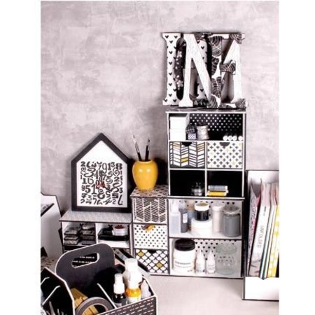 Holz, MDF, Pappe, Objekten zum Dekorieren Storage box with drawers and drawer template