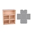 Holz, MDF, Pappe, Objekten zum Dekorieren Aufbewahrung Box mit Fächer und Schublade Schablone