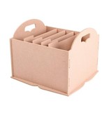 Holz, MDF, Pappe, Objekten zum Dekorieren Storage doos met compartimenten, bijvoorbeeld voor papier