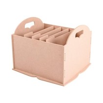 Storage box with compartments, eg for paper