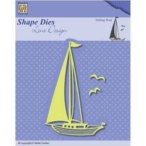 Stansning skabelon: Sailboat