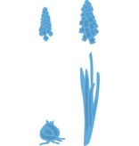 Marianne Design Ponsen en embossing sjabloon, hyacinten