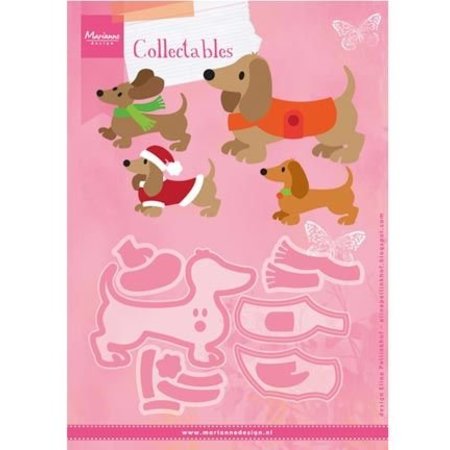 Marianne Design Punching and embossing stencil, dog