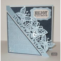 NEW Stamping Stencils: Filigree Card Large Format Edge'ables, Butterflies