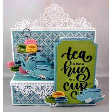 Marianne Design Punching template: Tea for you