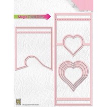 Stamping template: Magic Card, heart