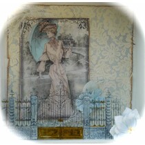 LaBlanche Stempel: Lady med Parasol