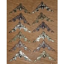 12 Metal scrapbook ornamenter