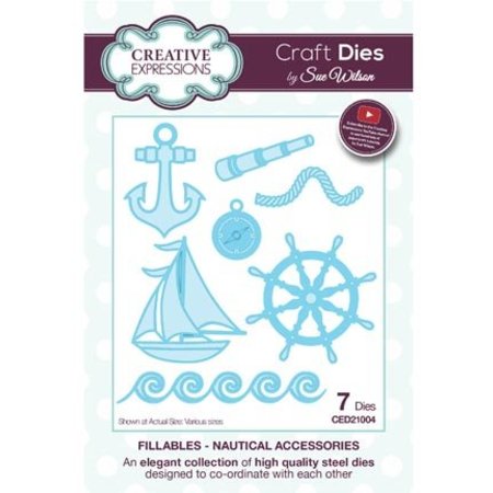 Creative Expressions Stamping stencils: Nautical Accessories