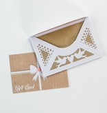 TONIC Stamping and pre-template: for various small envelopes