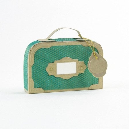 TONIC Stamping and embossing template: 3D suitcase