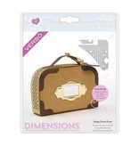 TONIC Stempelen en embossing sjabloon: 3D koffer