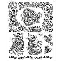 Transparant stempel, 14 x18 cm