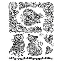 Gennemsigtig stempel, 14 x18 cm