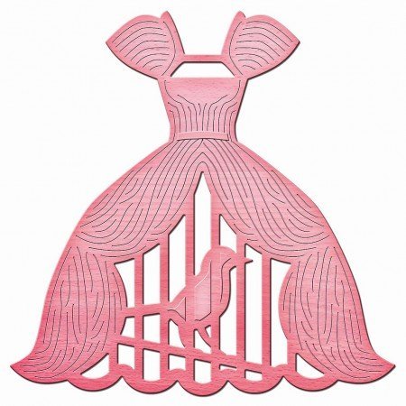 Spellbinders und Rayher Ponsen jig, "Inspire Caged" 7,2 x 7,3 cm