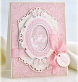 Spellbinders und Rayher Punch - en embossing stencil, Nestabilities decoratieve Labels Twenty-Eight