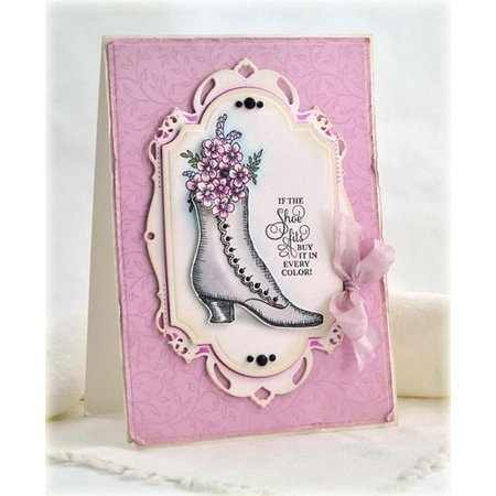 Spellbinders und Rayher Punch - en embossing stencil, Nestabilities decoratieve Labels Twenty-Eight