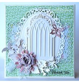 Spellbinders und Rayher Punch - en embossing stencil, metalen stencil Venster Drie