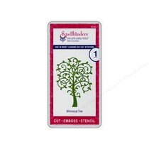 Stanz - und Prägeschablone, Metallschablone Baum