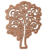 Spellbinders und Rayher Bokse - og emboss.templ metall mal Whimsical treet