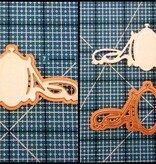 Spellbinders und Rayher Punch - e goffratura stencil, Specchio stencil metallo