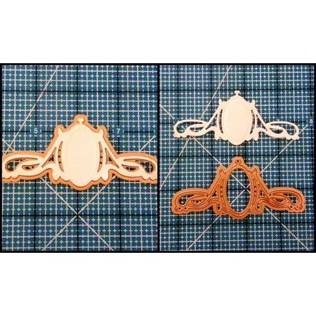 Spellbinders und Rayher Stanz - und Prägeschablone, Metallschablone Mirror