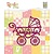 Nellie snellen Stamping template: Stroller