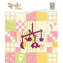 Stamping template: baby mobile