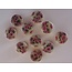 Embellishments / Verzierungen 10 wood buttons with rose motif