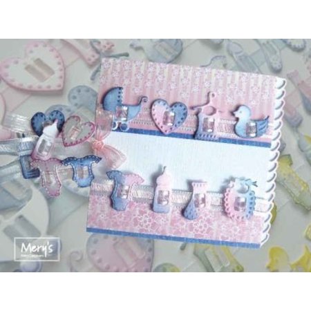 Joy!Crafts Stamping template: 2 stamping with various baby buttons