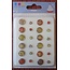 Embellishments / Verzierungen brad epossidici, 12 grandi e 12 piccoli - Copy - Copy