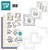 BASTELSETS / CRAFT KITS: a ricamare set di mappe "ti amo"