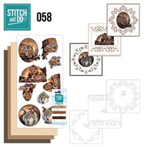 Carte set « Animaux sauvages » à brodez