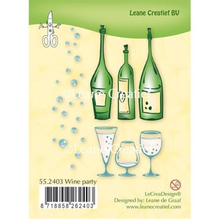 Leane Creatief - Lea'bilities Stamp transparente: partido do vinho