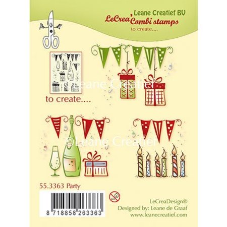 Leane Creatief - Lea'bilities Transparent Stempel: Party