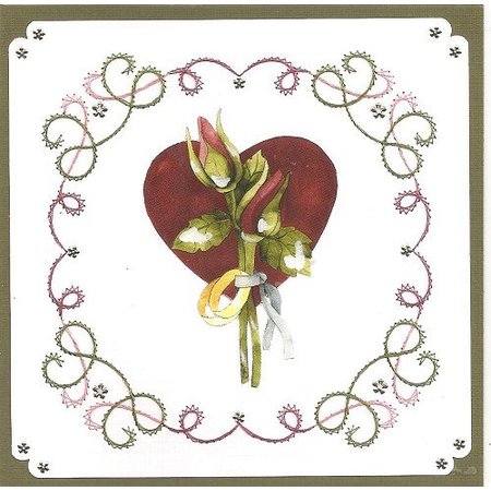 BASTELSETS / CRAFT KITS: te borduren Card Set "Wedding"