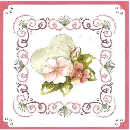 BASTELSETS / CRAFT KITS: a ricamare Card Set "Matrimonio"