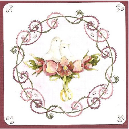 BASTELSETS / CRAFT KITS: a ricamare Card Set "Matrimonio"