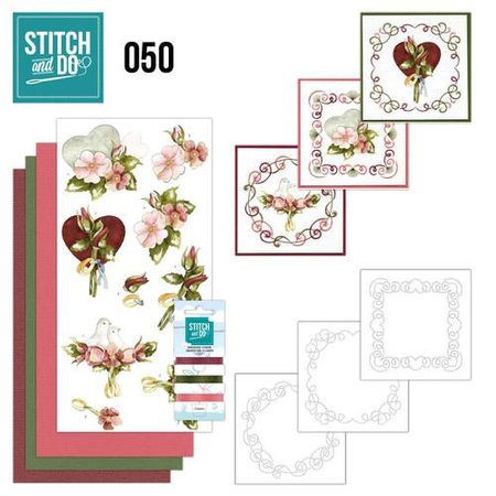 BASTELSETS / CRAFT KITS: a ricamare Card Set "Matrimonio"