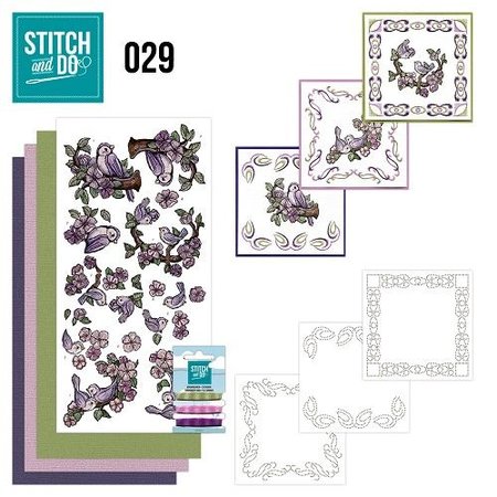 BASTELSETS / CRAFT KITS: para bordar conjunto de mapas "Birds"