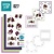 BASTELSETS / CRAFT KITS: a bordar Card Set "Flor"