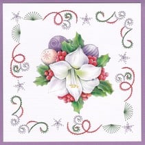 Card set for embroidery, Christmas theme