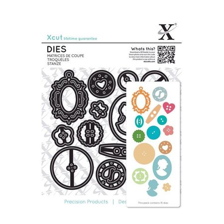 X-Cut / Docrafts Stamping templates: buttons