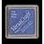 FARBE / STEMPELINK tampone di inchiostro, 33 x 33 mm, Baby Blue