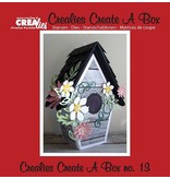 Crealies und CraftEmotions Stanzschablonen: 3D Vogelhaus