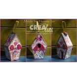 Crealies und CraftEmotions troqueles de corte: pajarera 3D