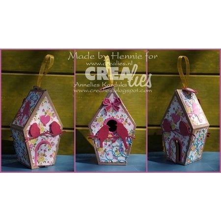 Crealies und CraftEmotions Bakker: 3D Birdhouse