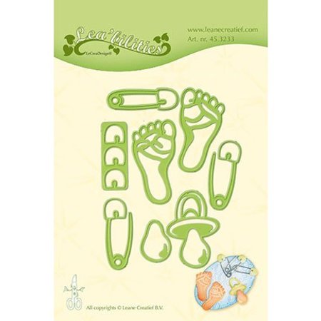 Leane Creatief - Lea'bilities Stamping templates: baby motifs