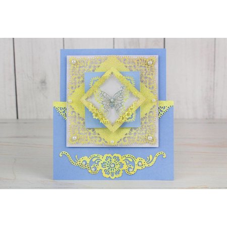 Tattered Lace Stanzschablone: Spitze Vierecke